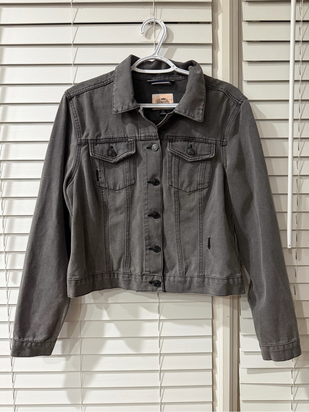Gray Denim Jacket Women 🩶 Size Medium
